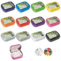 Scharnierblik met ca. 25 gr. mintjes DIGITAAL tot full colour