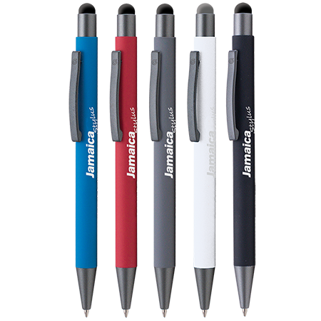 JAMAICA Stylus balpen metaal met lasergravering