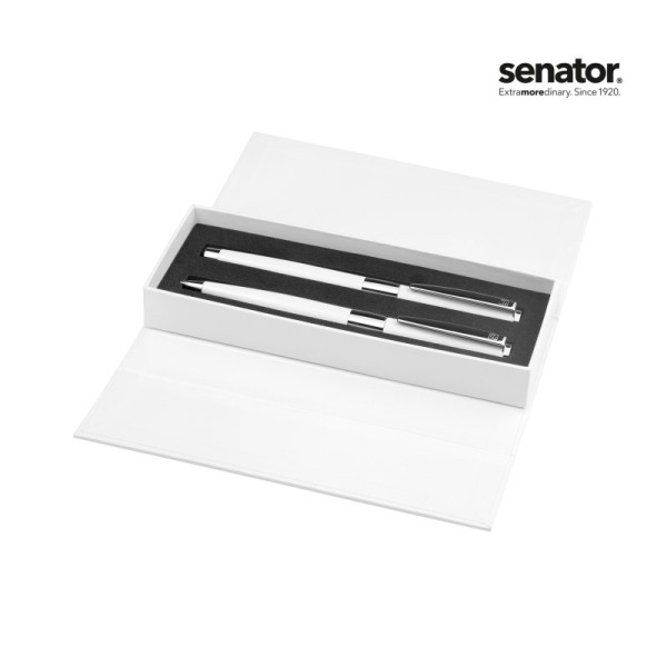 senator® Image White Line Set (balpen+ Rollerball)