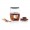 Cocoa chocolade fondue set, zwart