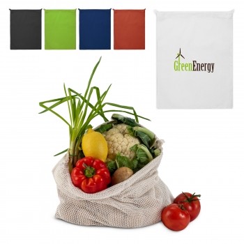 Herbruikbaar groente & fruit zakje OEKO-TEX® katoen 40x45cm