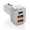 30W Snelle auto lader met triple output en PD, wit