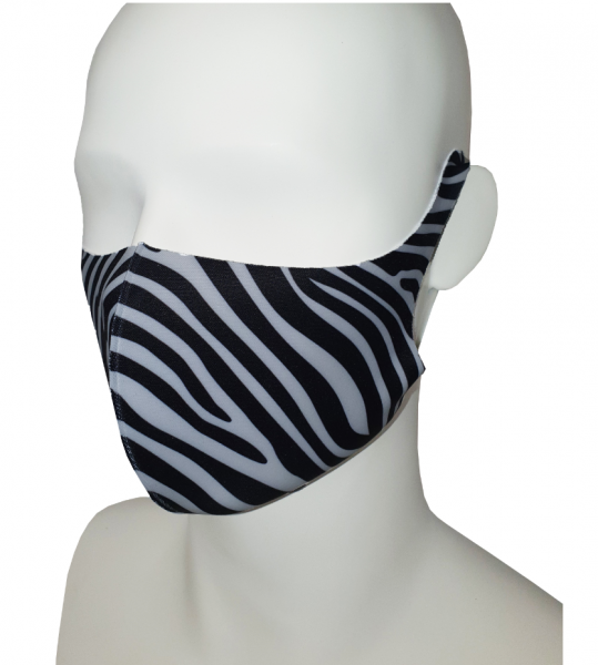 Softshell masker voorzijde eigenontwerp.