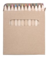 12 kleurpotloden in kartonnen doosje