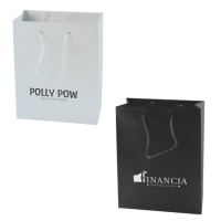 Mat gelamineerde papieren tas 27 x 37 x 12 cm