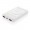 5.000 mAh draadloos opladen zakformaat powerbank, wit