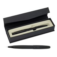 NEGROS doosje met 1 touch balpen metaal Peekay