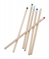 Houten potlood met gum.