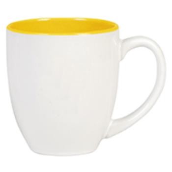 Big Drink mok wit-geel 50 cl.