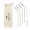 Reusable 4 pieces ECO Straw Set RVS rietjes