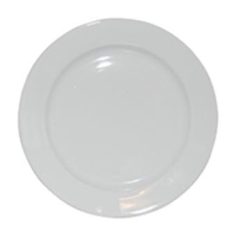 Bord brede rand wit 26,5 cm.