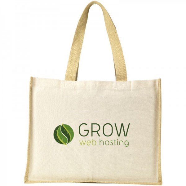 Jute Canvas Shopper tas 42 x 33 x 19cm
