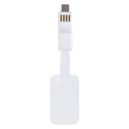 Magnetische 3 in 1 laadkabel logo plaatje