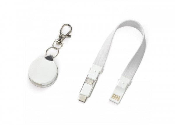 Oplaadkabel in sleutelhanger 3-in-1