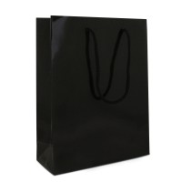 Luxe papieren draagtassen 20 + 8 x 26 cm