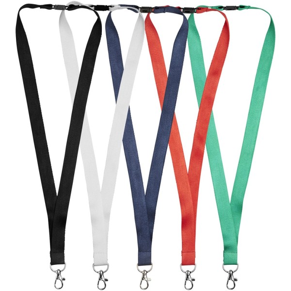 Julian bamboe lanyard met veiligheidsclip