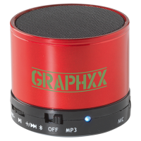 Oplaadbare mini bluetoothspeaker inclusief USB/audiokabel met 3,5 mm plug