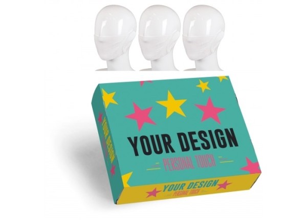Set van 3 maskers in custom-made geschenkdoos