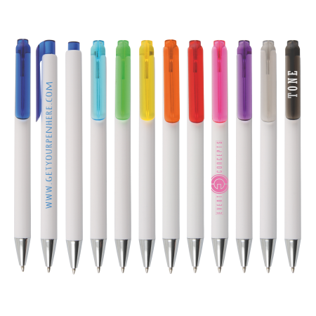 MANHATTAN balpen met transparante clip Peekay