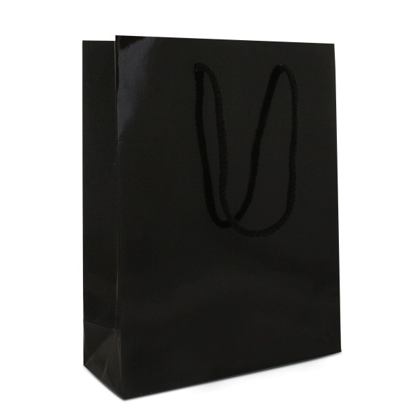 Luxe papieren draagtassen 20 + 8 x 26 cm