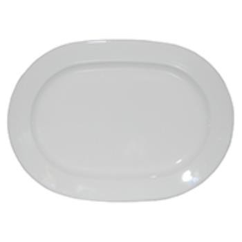 Schaal Eva ovaal wit 24 x 17,5 cm.