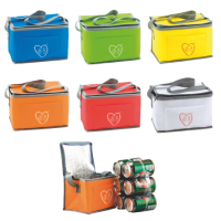 Koeltasje non woven voor 6 blikjes 80 gr/m2