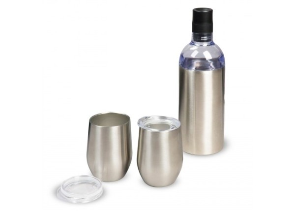 Wijnset met twee bekers