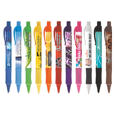 KEA balpen met gripzone en gekleurd beslag in full colour all over bedrukt