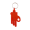 Kunststof sleutelhanger OK Hand