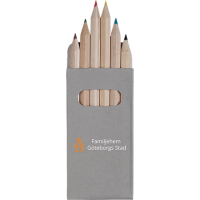 ARA 6 kleurpotloden in doosje Peekay