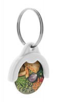 winkelwagenmuntje sleutelhanger