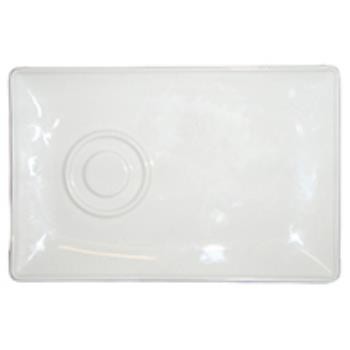 TV Schotel wit 20 x 13 cm.