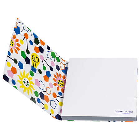 Sticky notes in omslag