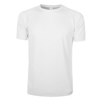 Heren sportshirt - 100% polyester - Wit - L