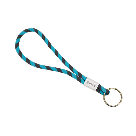 Polyester verstelbare pols-lanyard met sleutelring