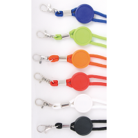 Polyester verstelbare koordlanyard met veiligheidssluiting en karabijnhaak