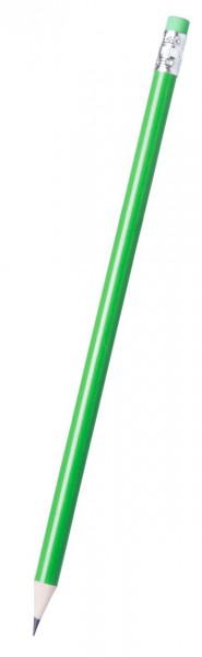 Potlood met gekleurde gum.