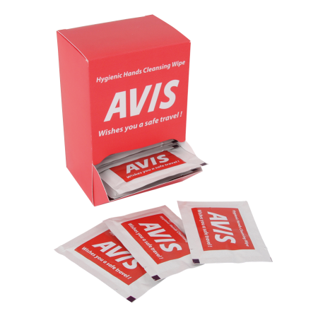 Doosje met 25 handreinigingsdoekjes