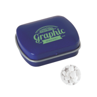 Klein blik met extra sterke `triangle` mintjes