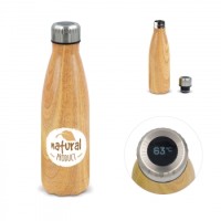Thermofles Swing Hout met temperatuur display 500ml