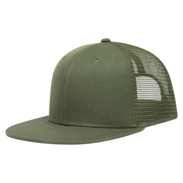 Luxe trucker Cap high profile flat peak