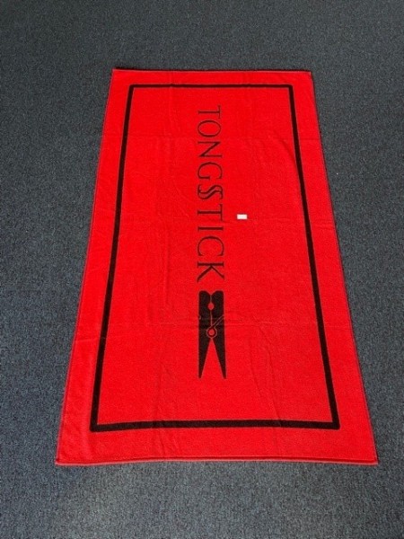 Ingewoven handdoek 100 x 180 cm, 450 gr/m2