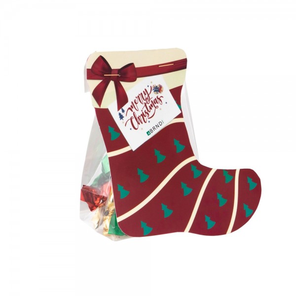 Stazakje met Kerstsokkaart