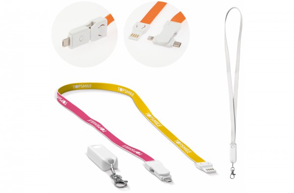 Keycord en oplaadkabel kabel 3-in-1 custom-made