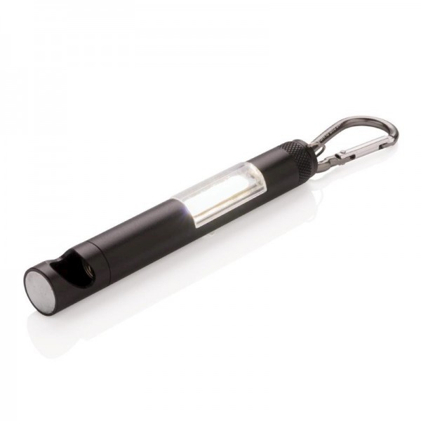 COB lamp met magneet en flesopener, zwart