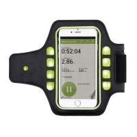 Sport armband met LED verlichting, zwart