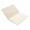 Softcover PU notitieboek met gekleurde accent rand, wit