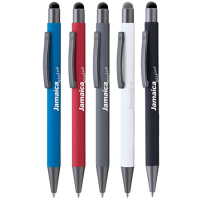 JAMAICA Stylus balpen metaal met lasergravering