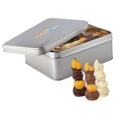 Blik met Paaschocolade