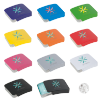 Schuifblikje met ca. 10 gr. extra strong suikervrije `triangle` mints